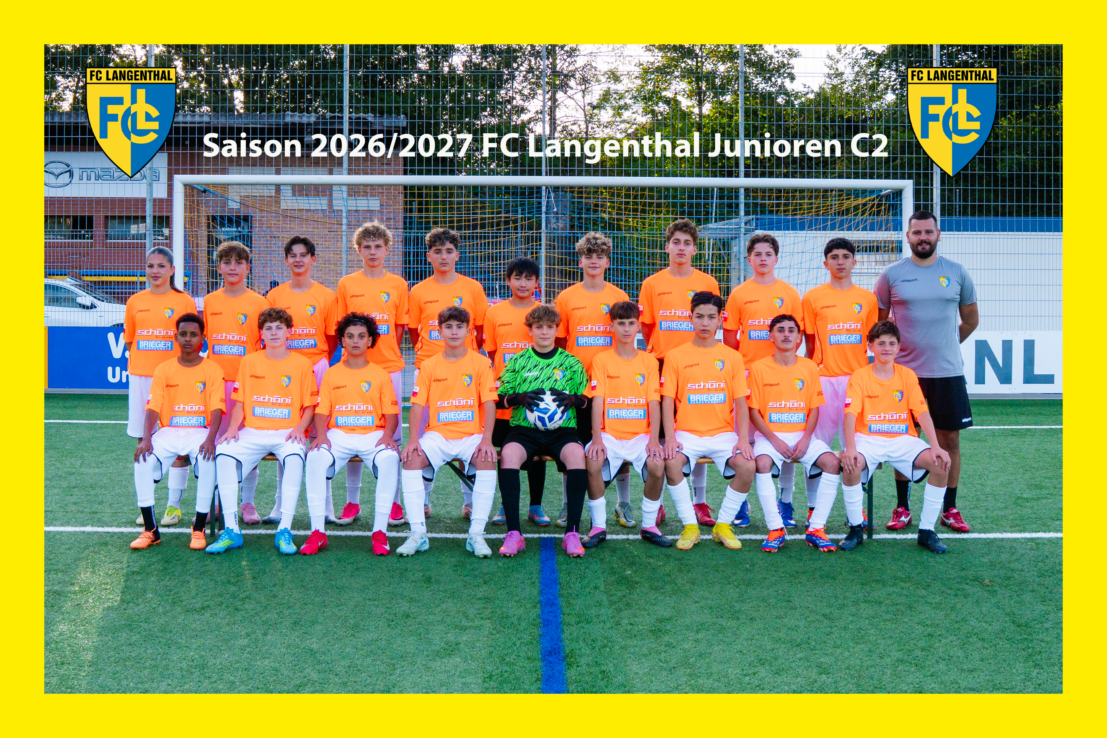 Mannschaftsfoto der Junioren C des FC Langenthal